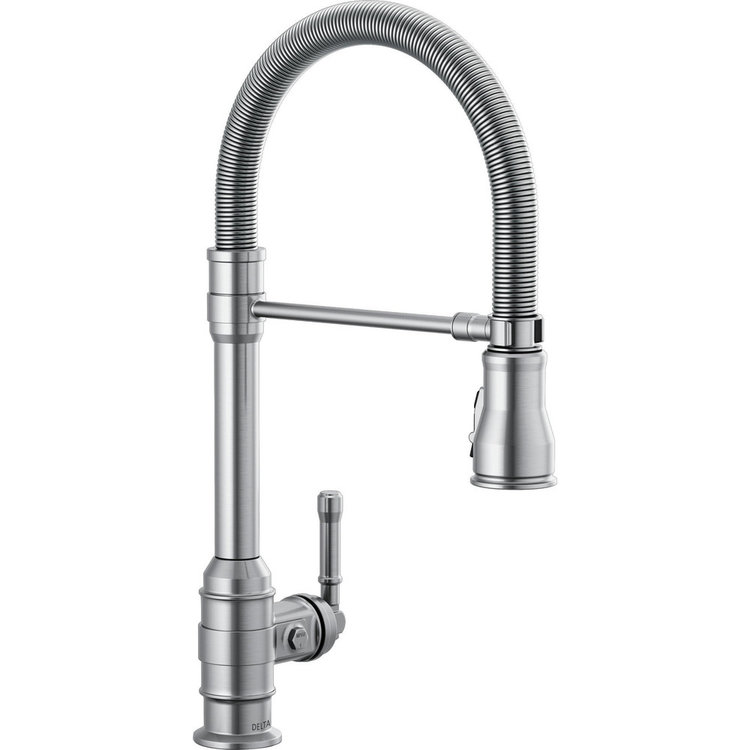 Delta Broderick PRO Single Handle Pull-Down Kitchen Faucet Arctic Stainless
