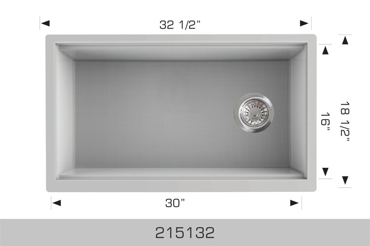 Bosco Bosco Granite Workstation Sink 32"