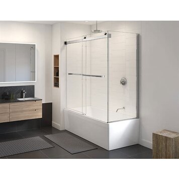 Fleurco Fleurco Gemini 65"x32" 2-Sided Tub Door-Chrome
