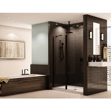 Fleurco Fleurco Siena Pivoting Shower Panel- Black
