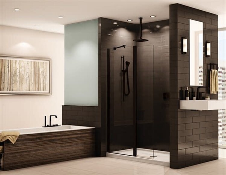 Fleurco Fleurco Siena Pivoting Shower Panel- Black