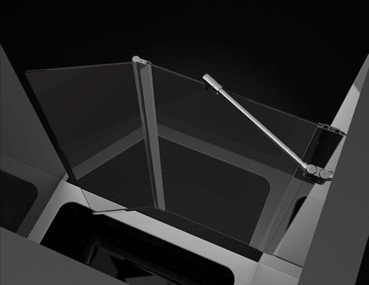 Fleurco Fleurco Siena Pivoting Shower Panel- Black