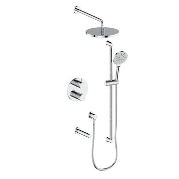 Vogt Vogt Worgl 3-Way Thermostatic Shower Kit w/ 10" Rainhead
