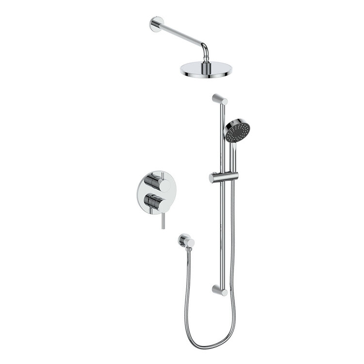 Vogt Vogt Worgl - 2-Way Pressure Balanced Shower Kit- Handshower And 8" Rainhead