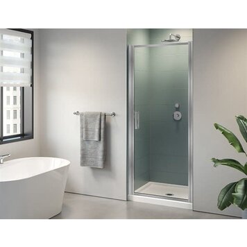 Fleurco Fleurco Elera In-Line Pivot Door Brushed Nickel 29"