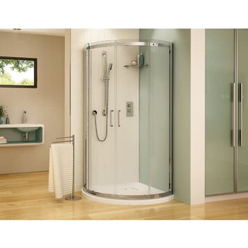 Fleurco Fleurco Apollo Arc 36" Corner Shower Door- Chrome