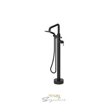 Tenzo Tenzo Bellacio-COARSE Freestanding Tub Filler