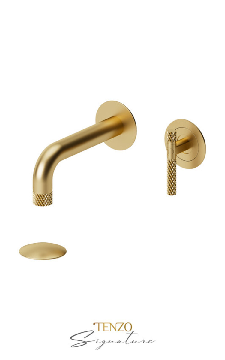 Tenzo Tenzo Bellacio-COARSE 8" Wall-Mount Lav Faucet LESS PLate