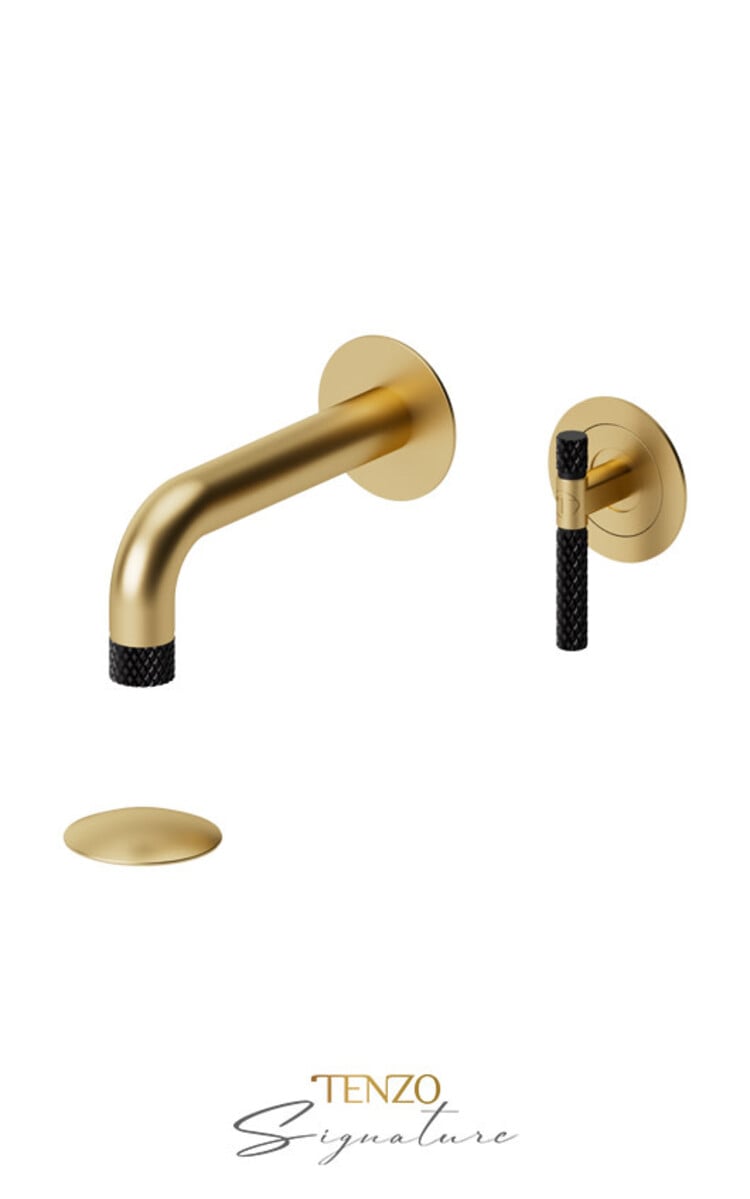 Tenzo Tenzo Bellacio-COARSE 8" Wall-Mount Lav Faucet LESS PLate