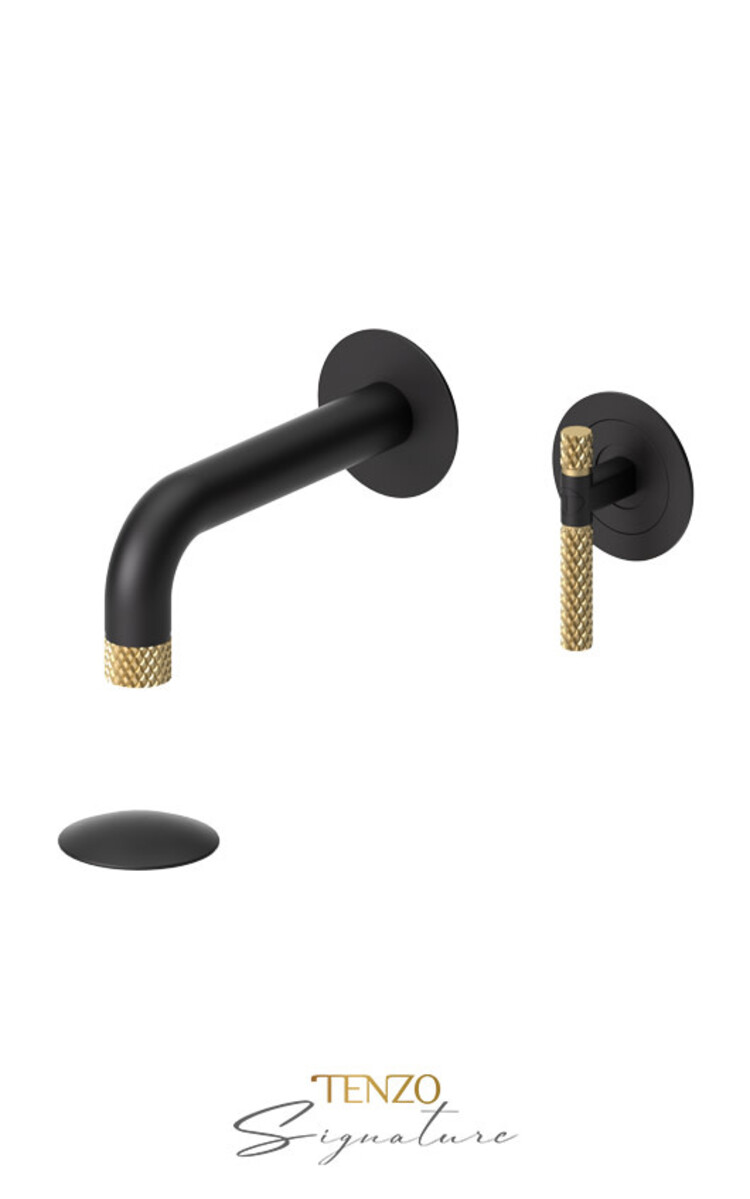 Tenzo Tenzo Bellacio-COARSE 8" Wall-Mount Lav Faucet LESS PLate