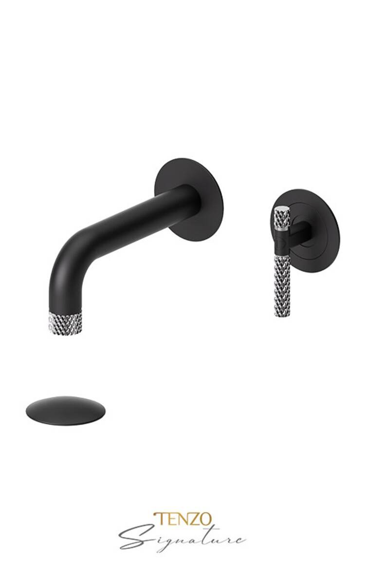 Tenzo Tenzo Bellacio-COARSE 8" Wall-Mount Lav Faucet LESS PLate