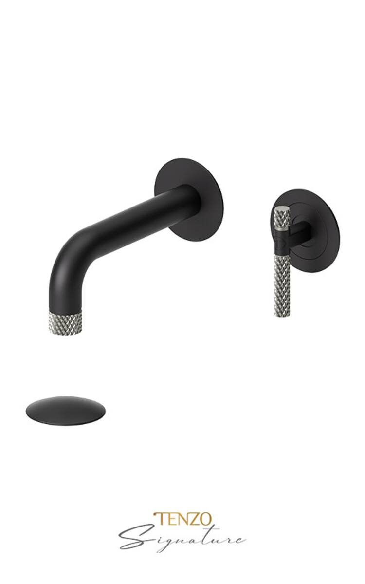 Tenzo Tenzo Bellacio-COARSE 8" Wall-Mount Lav Faucet LESS PLate
