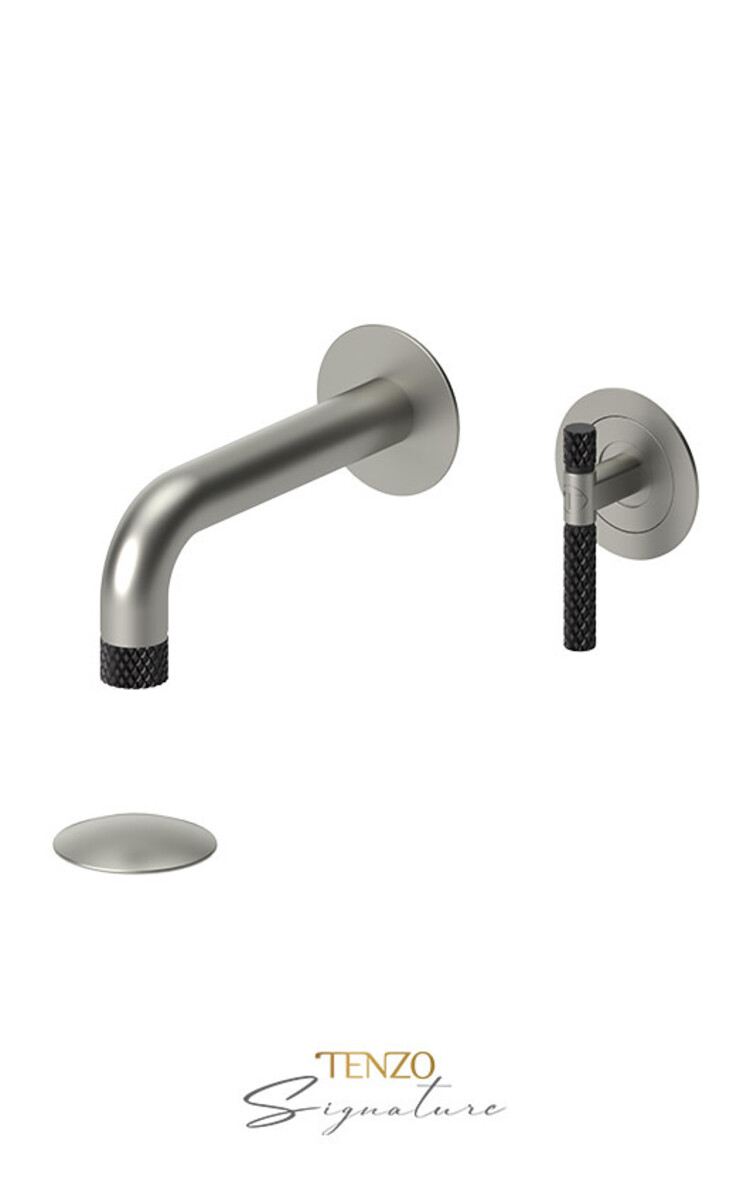 Tenzo Tenzo Bellacio-COARSE 8" Wall-Mount Lav Faucet LESS PLate