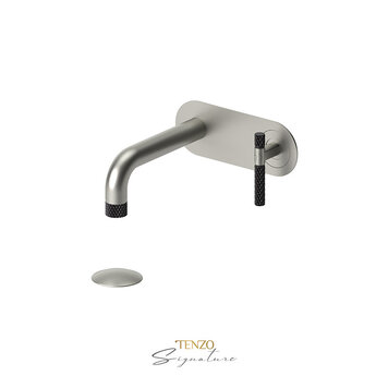 Tenzo Tenzo Bellacio-COARSE 8" Wall-Mount Lav Faucet WITH Plate
