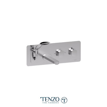 Tenzo Tenzo Delano Wallmount Tub Filler Chrome