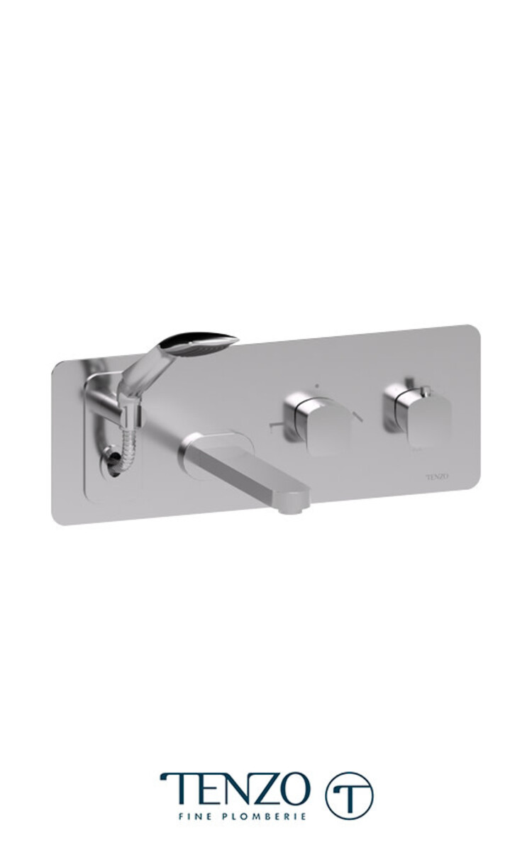 Tenzo Tenzo Delano Wallmount Tub Filler Chrome