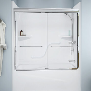 Longevity Longevity COR 2-Panel Door- Chrome