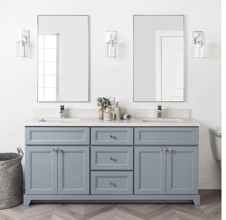 Stonewood Stonewood Premium 72" Double Bowl Vanity, Top and Sink