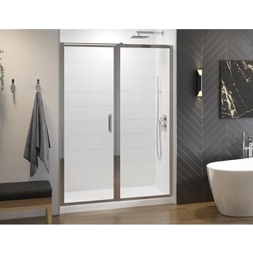 Fleurco Fleurco Elera In-Line Pivot Door Brushed Nickel 48"