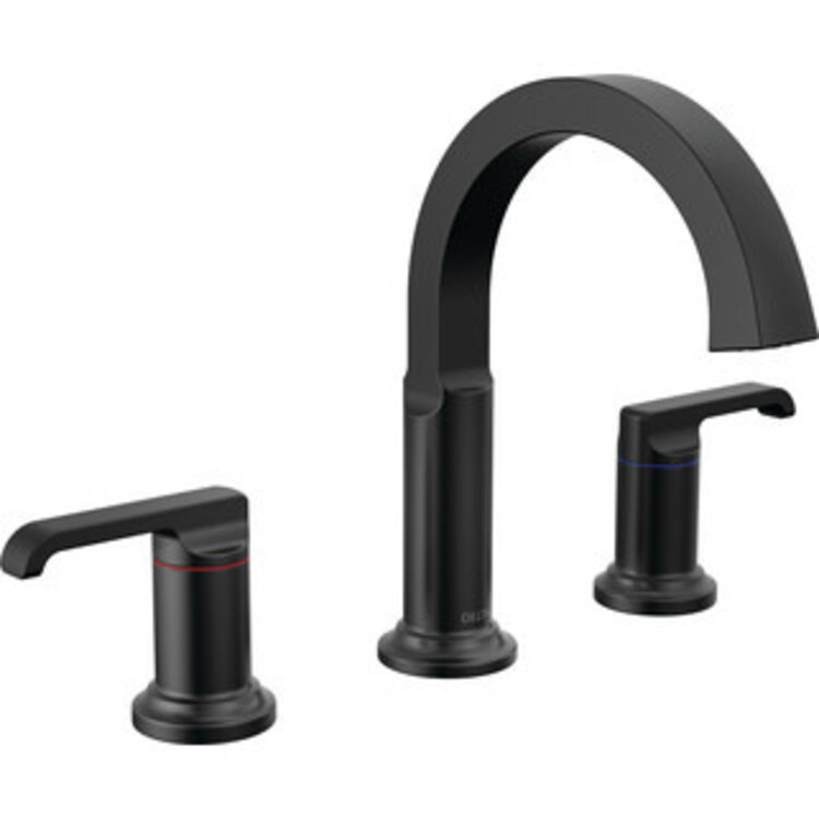 Delta Tetra Lever Handle Arc Spout 8" Widespead Lav Faucet