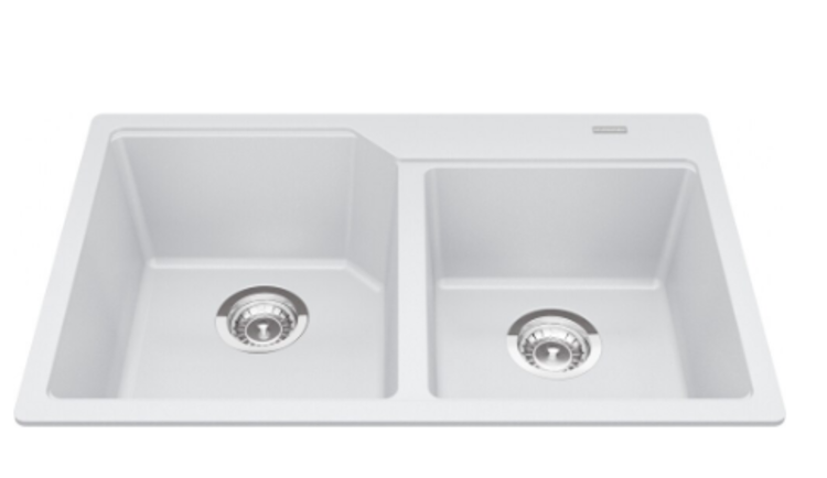 Kindred Kindred Granite Drop-In Kitchen Sink Double Bowl (60/40) 31" x 20" x 8.5"