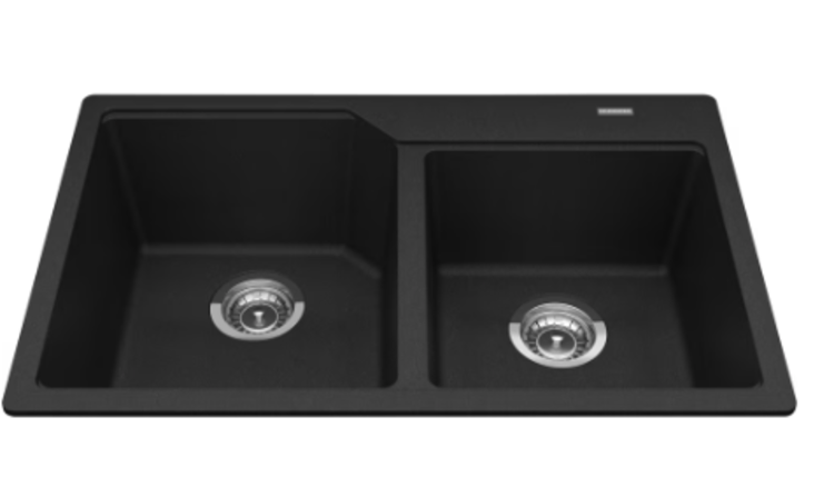 Kindred Kindred Granite Drop-In Kitchen Sink Double Bowl (60/40) 31" x 20" x 8.5"