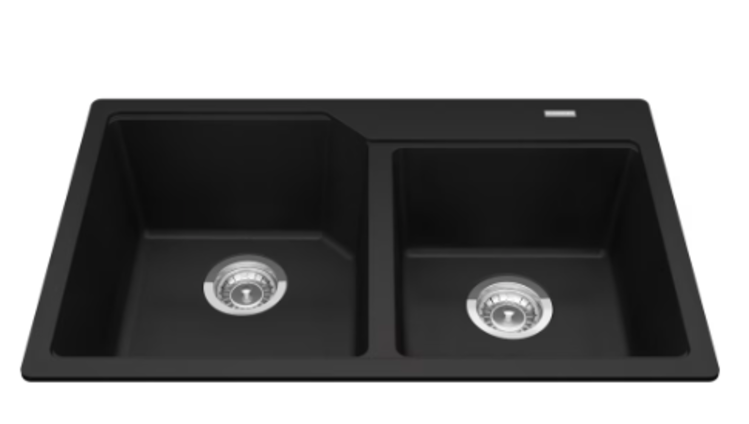Kindred Kindred Granite Drop-In Kitchen Sink Double Bowl (60/40) 31" x 20" x 8.5"