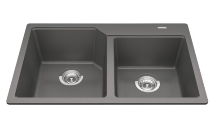 Kindred Kindred Granite Drop-In Kitchen Sink Double Bowl (60/40) 31" x 20" x 8.5"