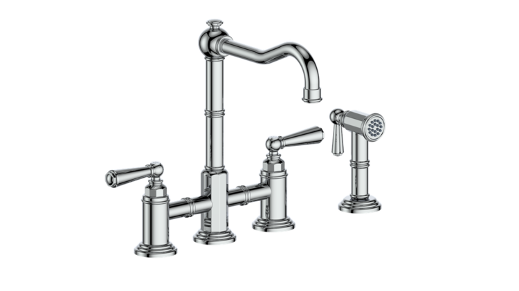 Vogt Vogt Carinthia Bridge Kitchen Faucet w Side Spray