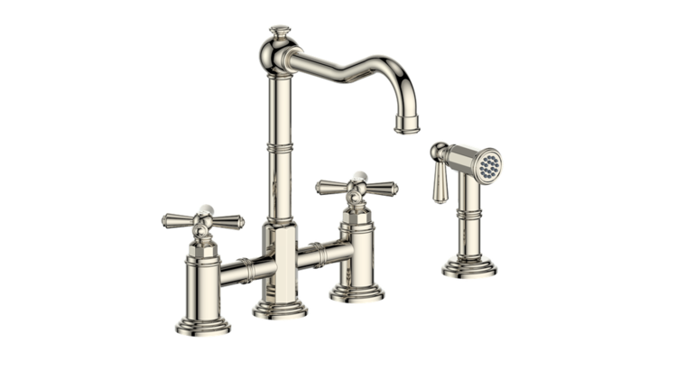 Vogt Vogt Carinthia Bridge Kitchen Faucet w Side Spray