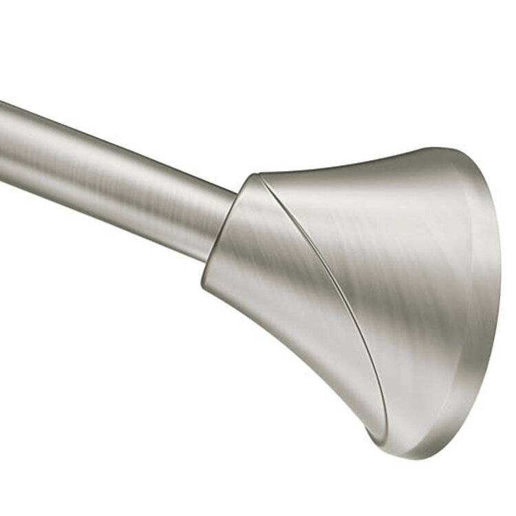 Moen Moen Brushed Nickel Curved Curtain Rod
