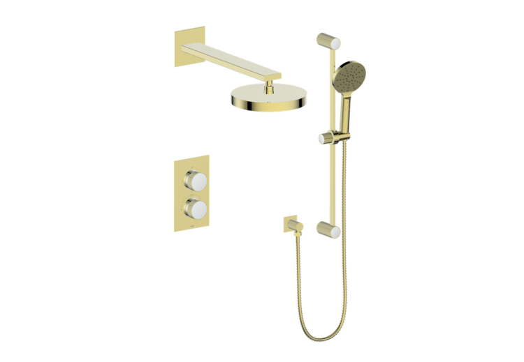 Vogt Vogt Mond 2-Way Thermostatic Shower System- Handheld With Rainhead