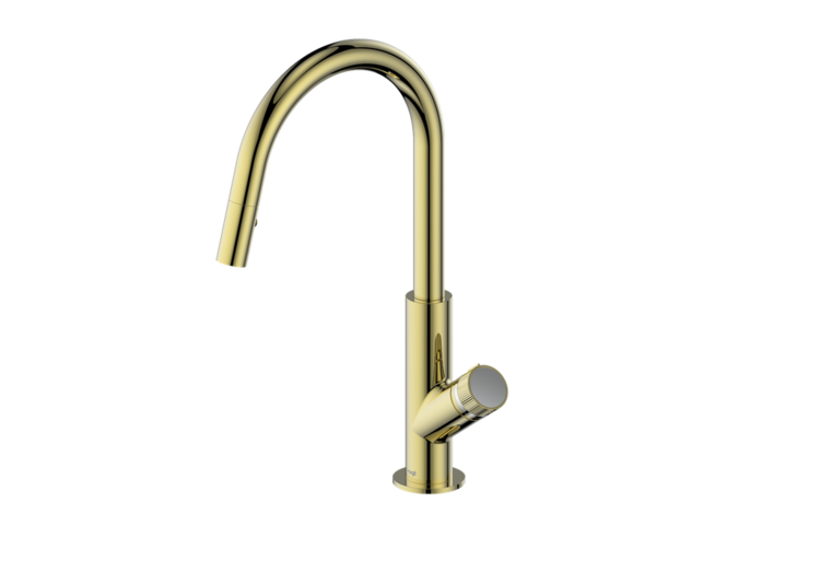 Vogt Vogt Mond Gooseneck Pull Down Kitchen Faucet