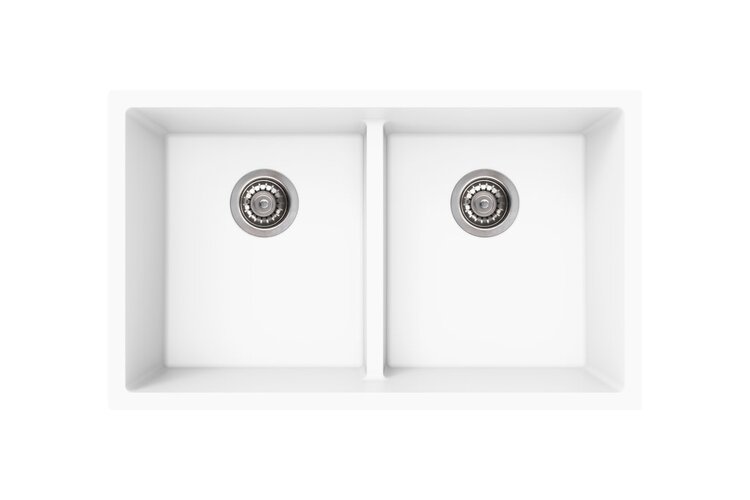 Vogt Vogt Modling Low Divide GS Vogranite Undermount Kitchen Sink (50/50) 32" x 18" x 9"