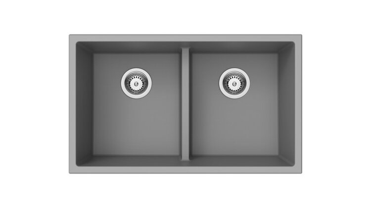 Vogt Vogt Modling Low Divide GS Vogranite Undermount Kitchen Sink (50/50) 32" x 18" x 9"