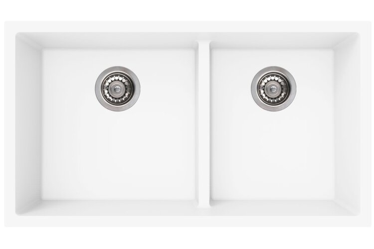 Vogt Vogt Villach Low Divide GS Vogranite Undermount Kitchen Sink (60/40) 32" x 18" x 9"