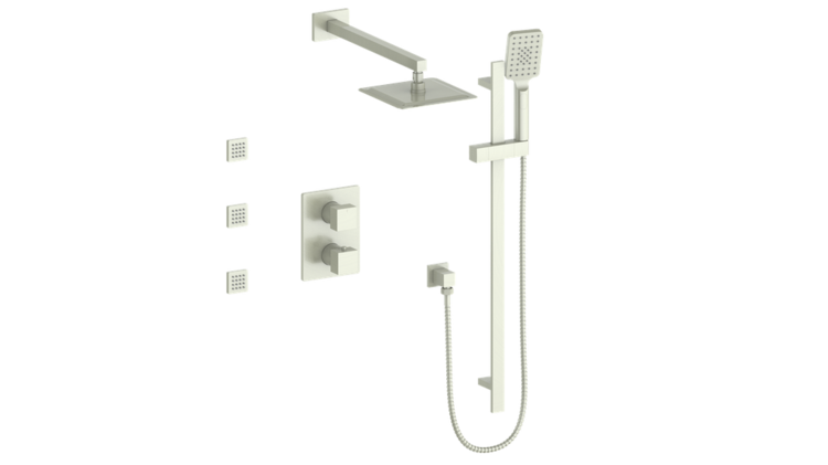Vogt Vogt Kapfenberg 3-Way Thermostatic Shower Kit w/ ExposedBody Jets