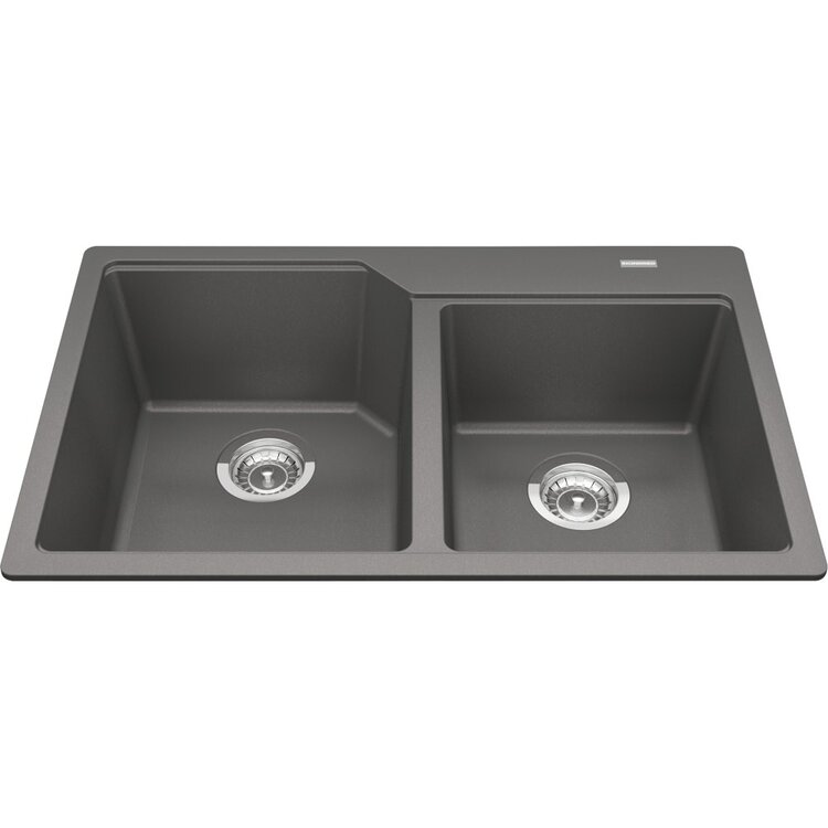 Kindred Kindred Granite Drop-In Kitchen Double Bowl( 50/50) 31" x 20" x 9"
