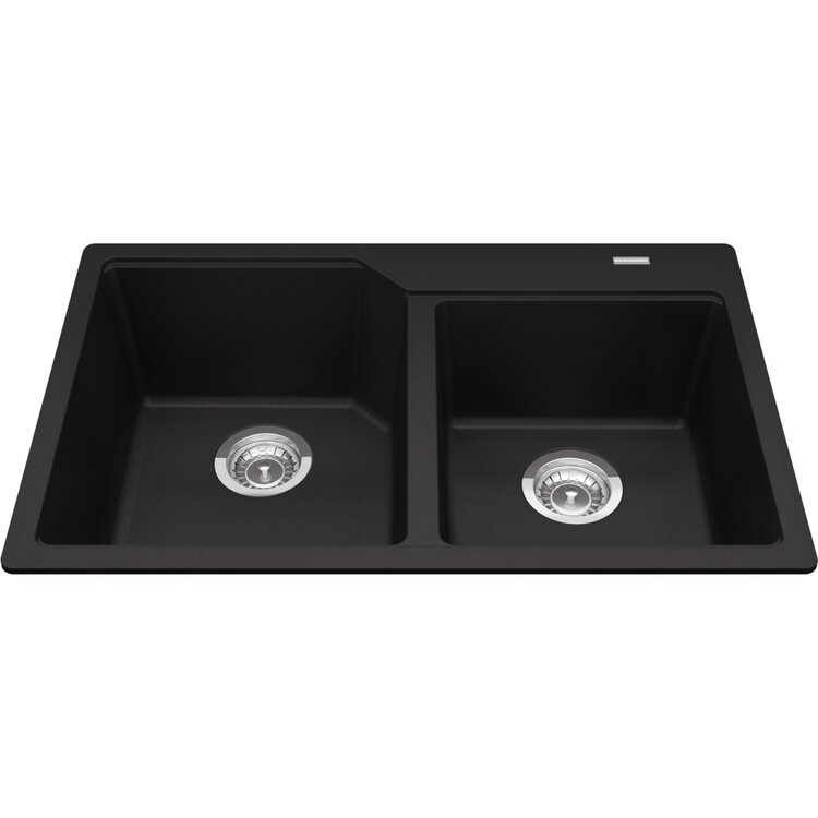Kindred Kindred Granite Drop-In Kitchen Double Bowl( 50/50) 31" x 20" x 9"