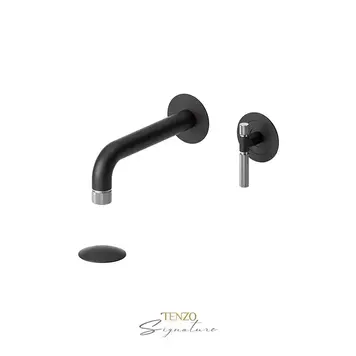 Tenzo Tenzo Bellacio-FINE Wall Mount Lav Faucet- Less Plate