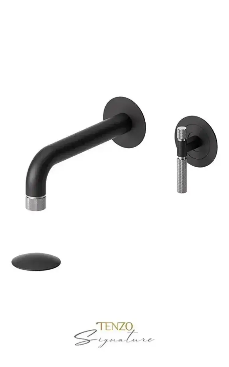 Tenzo Tenzo Bellacio-FINE Wall Mount Lav Faucet- Less Plate