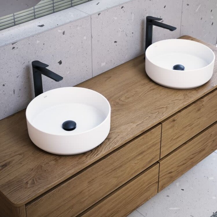 Kalia Kalia Urba Round Porcelain Vessel Sink