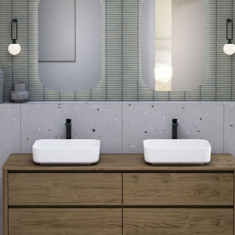 Kalia Kalia Urba Rectangular Porcelain Vessel Sink