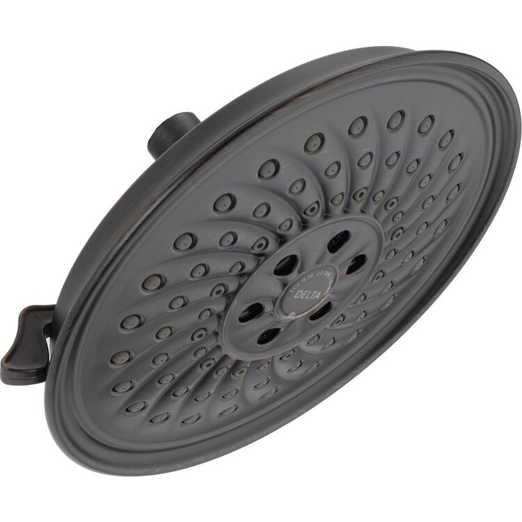 Delta H2Okinetic 3-Setting Raincan Shower Head- Rubbed Bronze