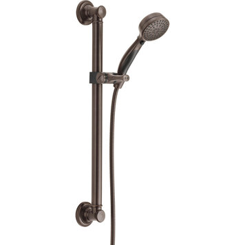 Delta ActivTouch 9-Setting Hand Shower with Traditional Slide Bar/Grab Bar- Rubbed Bronze