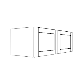 Classic Brand Cabinetry W301224 - Wall Cabinet (12"H x 24"D x 30"W)