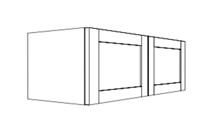 Classic Brand Cabinetry W331524 - Wall Cabinet (15"H x 24"D x 33"W)