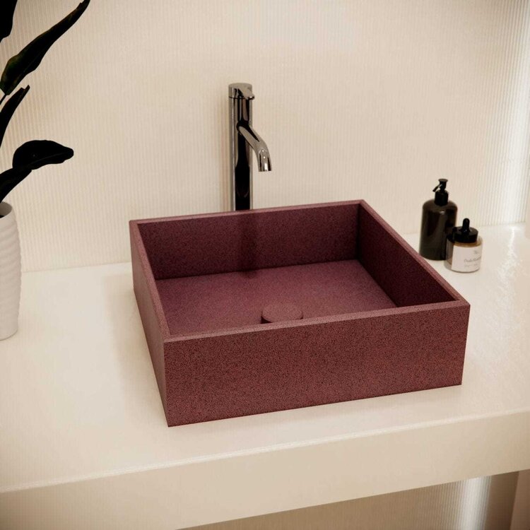 Balux Balux Kanto Square Stone Vessel Sink