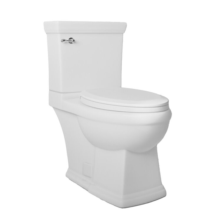 Icera Icera Presley Right Height Elongated Toilet White w Slow Close Seat & Enclosed Sides