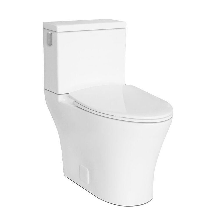 Icera Icera Muse Right Height Elongated Toilet White w Slow Close Seat & Enclosed Sides